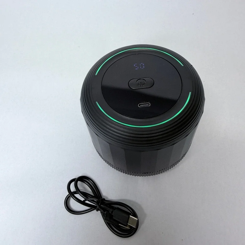 Plateful Electric Mason Jar Vacuum Sealer Black USB-C Rechargeable LED Display